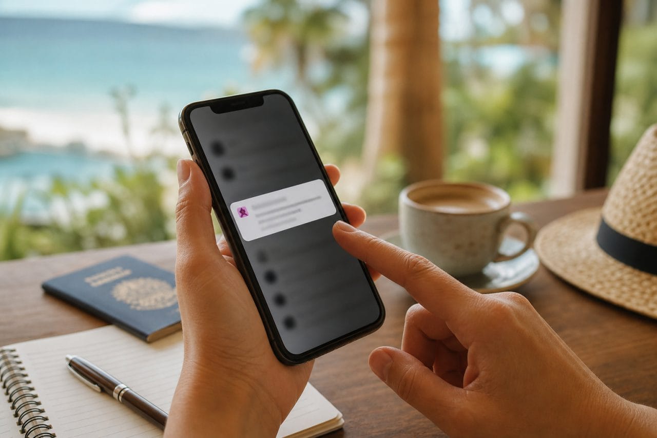 Tela de smartphone mostrando oferta de compra de pontos Livelo