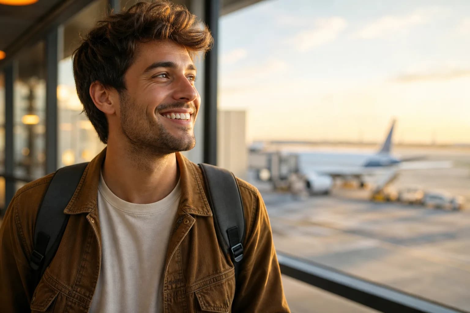 Foto de viagem aspiracional — Aeroporto · animação