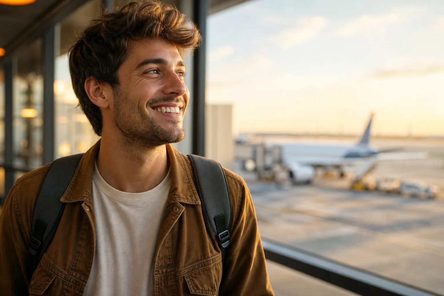 Foto de viagem aspiracional — Aeroporto · animação
